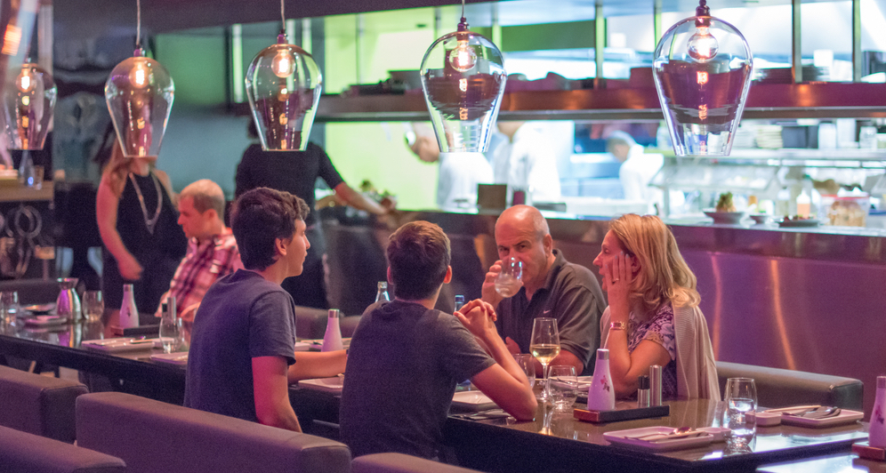 Open concept restaurant